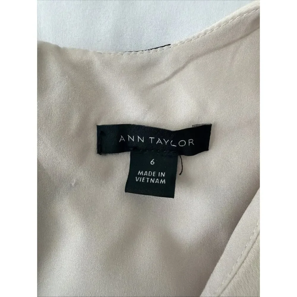Ann Taylor Mixed Floral Sheath Dress size 6 - Picture 3 of 9